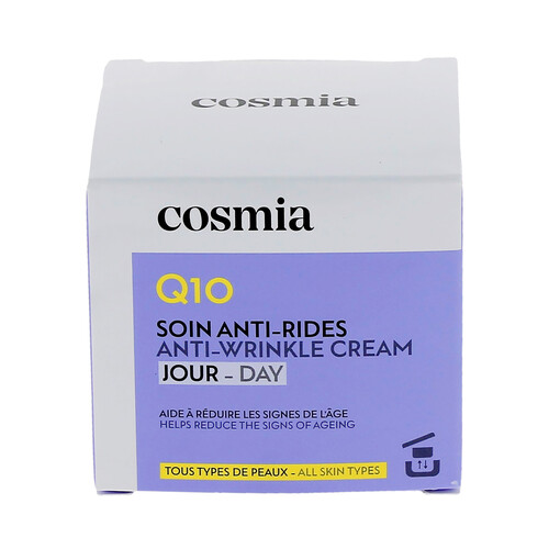 COSMIA Q10 Recarga de crema facial de día antiarrugas, para todo tipo de pieles 50 ml.