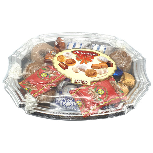 DULCESTEPA Bandeja surtido navideño 400 g.