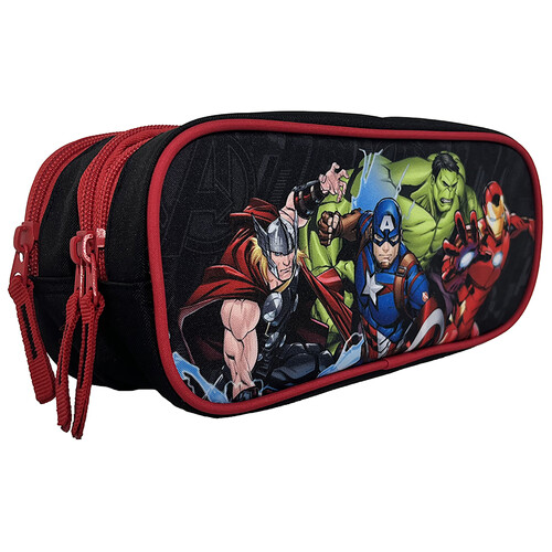 Estuche portatodo, AVENGERS, 3 compartimentos, ALCAMPO.