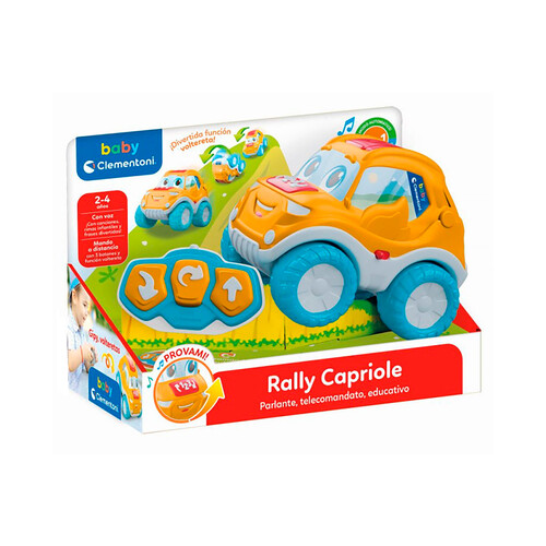 Coche teledirigido infantil volteretas Gipy, 2-4 años. CLEMENTONI.. 