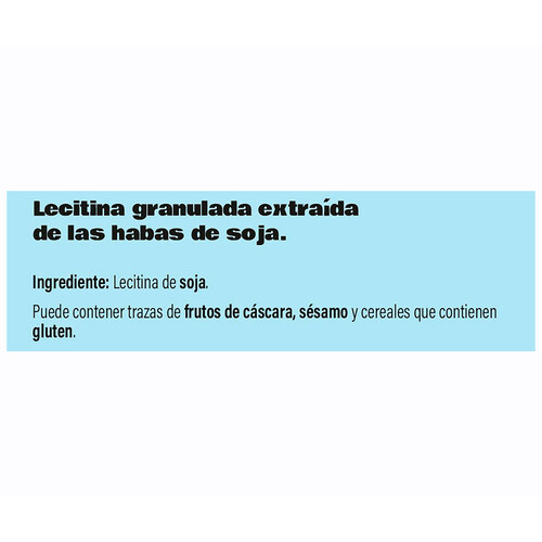 4 HECTÁREAS Lecitina soja bio 500 g.