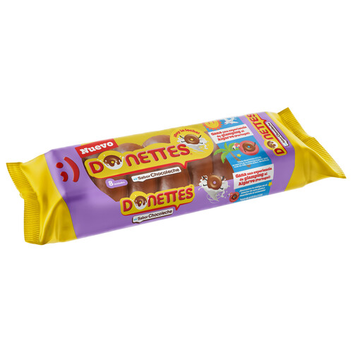 DONETTES Rosquillas de chocolate 8 uds 160 g.