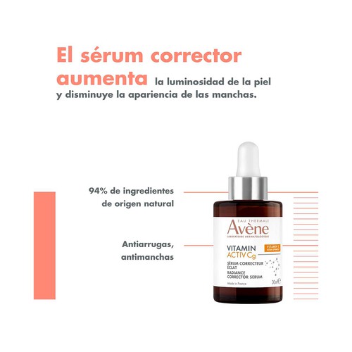 THERMALE AVÉNE Vitanic activ Cg Sérum luminosidad corrector concentrado 30 ml.