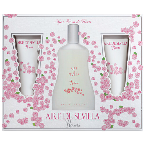 AIRE DE SEVILLA Rosas Estuche de colonia para mujer.