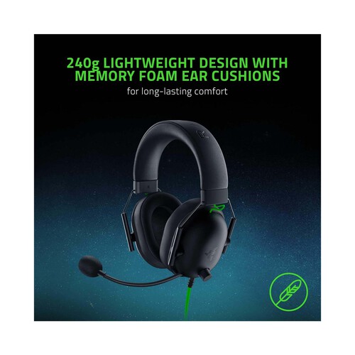 Auriculares gaming RAZER BlackShark V2 X, Sonido envolvente 7.1.