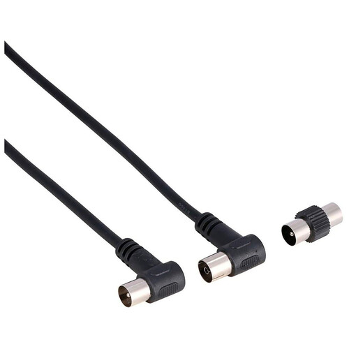 Cable QILIVE antena de 2 metros, color negro.