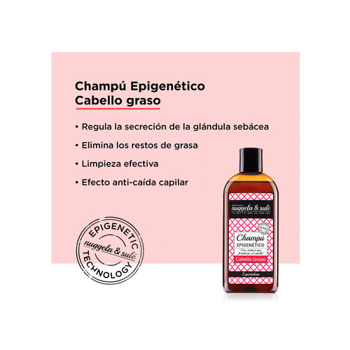 NUGGELA & SULÉ Champú especial cabello graso, que estimula el crecimiento del mismo NUGGELLA & SULÉ 250 ml.