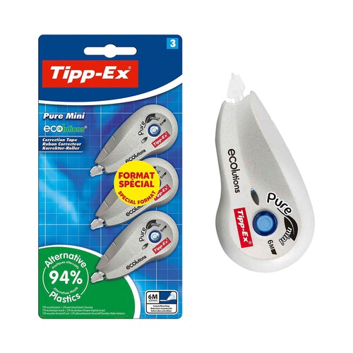 Cinta correctora pure mini tape 2+1 TIPP-EX