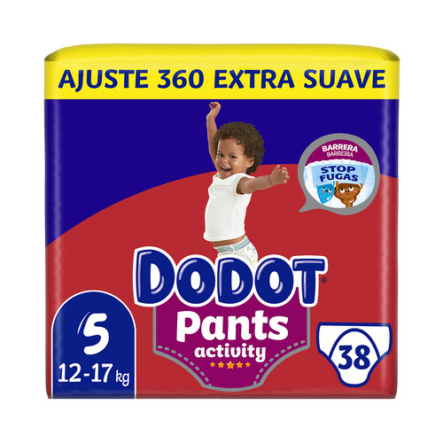 DODOT Pants activity Pants (braguitas) de aprendizaje talla 5 (12-17 kg) 38 uds.