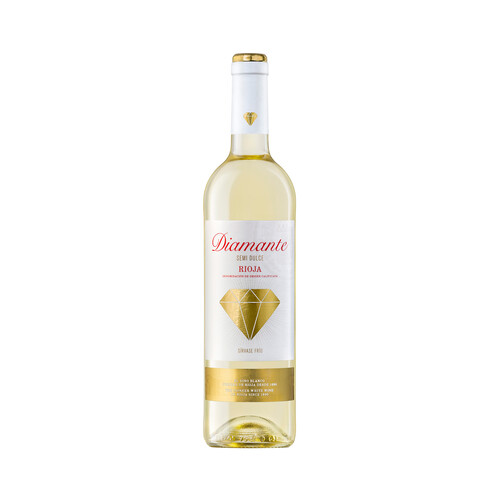 DIAMANTE  Vino  blanco semi dulce con D.O. Ca. Rioja botella 75 cl.