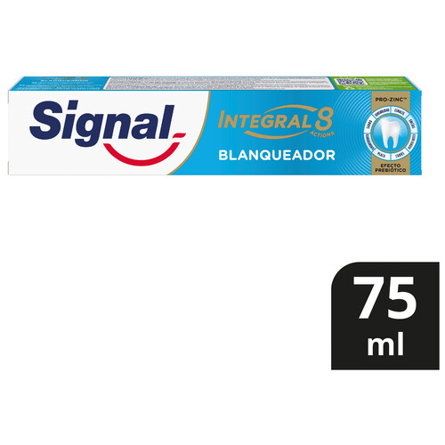 SIGNAL Integral 8 Pasta de dientes blanqueante para un cuidado bucal integral 75 ml.