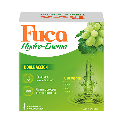 FUCA Micrenemas en monodosis con doble acción FUCA Hydro - enema 6 x 10 g.