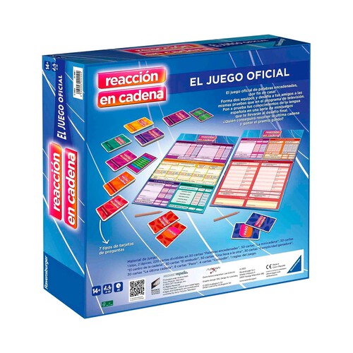 Ravensburger - Reaccion a Cadena, Juego de Mesa TV, 2-4 Jugadores, 10+ Años