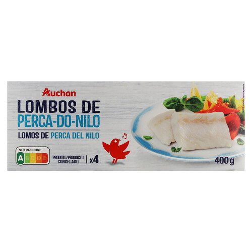 AUCHAN Lomos de perca del Nilo 400 g Producto Alcampo