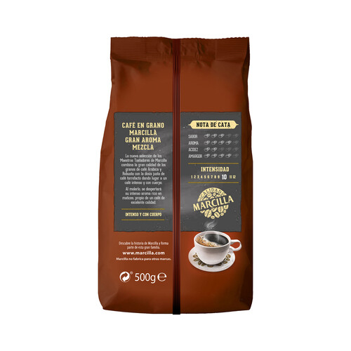 MARCILLA Café mezcla en grano 500 g.