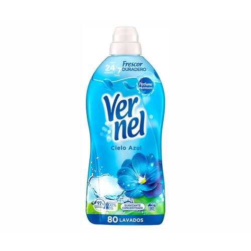 VERNEL Suavizante vernel cielo azul 80 ds 1400 ml