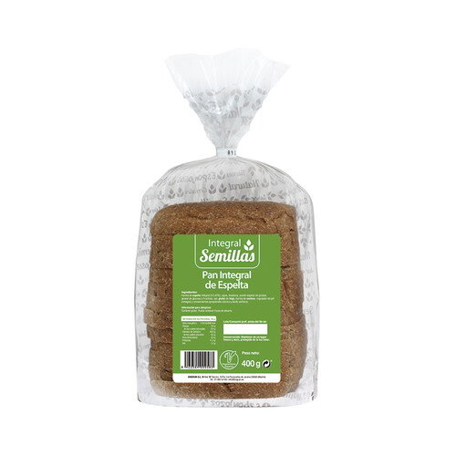 Pan de molde integral con espelta BIOGRAN 400 g.