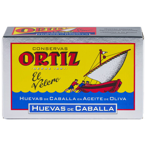 ORTIZ Huevas de caballa en aceite de oliva lata de 80 g.