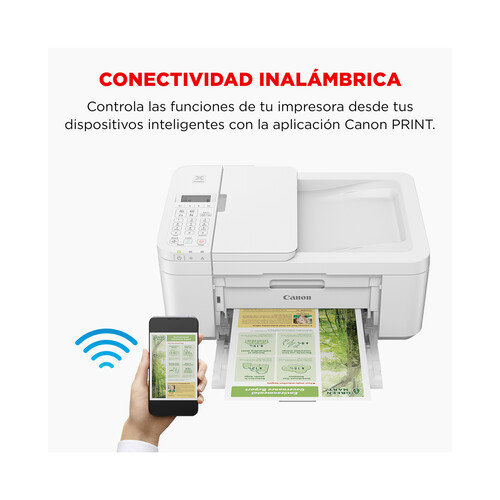 Impresora multifunción tinta CANON Pixma TR4750i, WiFi, pantalla LCD, ADF, doble cara. Compatible con Pixma Print Plan.