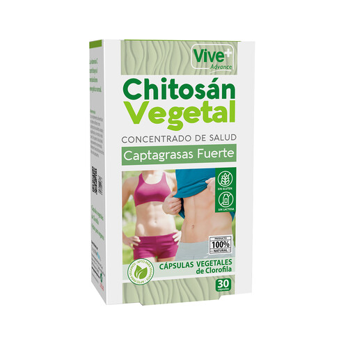 VIVE+ SALUD Y VIDA Chitosán vegetal VIVE + SALUD Y VIDA 16,35 g. 30 cap.