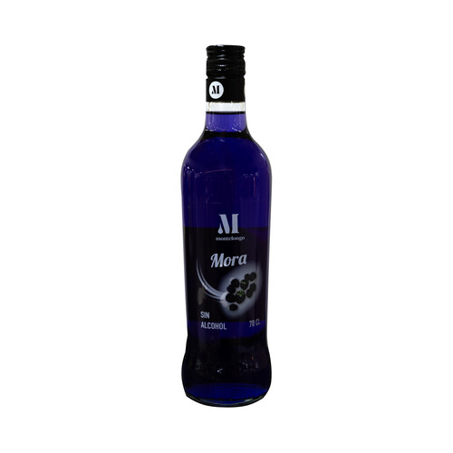 MONTELONGO Licor de mora sin alcohol botella 70 cl.