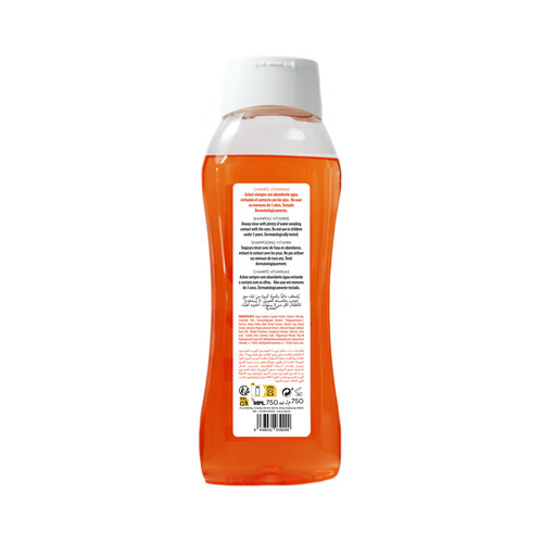 SADERMO Champú con vitaminas frutales para todo tipo de cabellos SADERMO 750 ml.