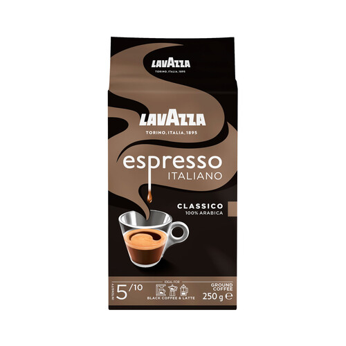 LAVAZZA Café molido Espresso 100% Arábica 250 g.