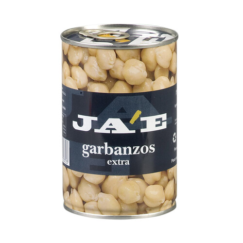 JAE Garbanzos cocidos JAE lata de 250 g.