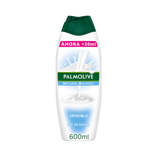 PALMOLIVE Natural balance Gel para baño o ducha con textura crema, especial pieles sensibles 600 ml.