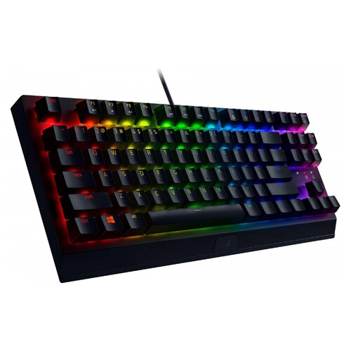 Teclado gaming  mecánico RAZER BlackWidow V3 Tenkeyless, iluminación RGB Chroma.