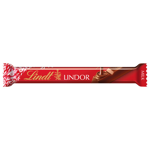 LINDT Barrita de chocolate con leche relleno 38 g.