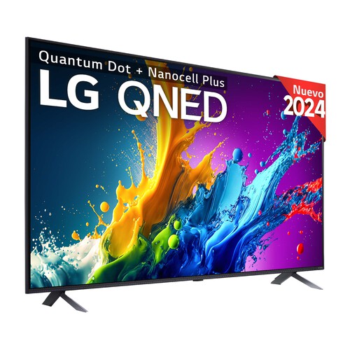 Televisión 139,7 cm (55) LG QNED 55QNED80T, 4K, SmartTV, webOS24,HDR10,3 HDMI, Bluetooth.