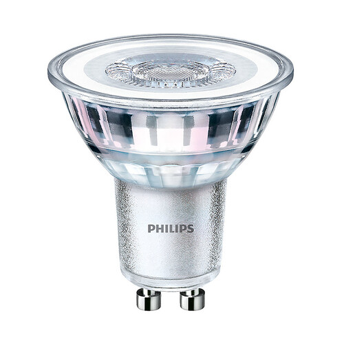 Bombilla Led GU10, 4,6W= 50W, luz neutra 4000K, 390lm, PHILIPS.