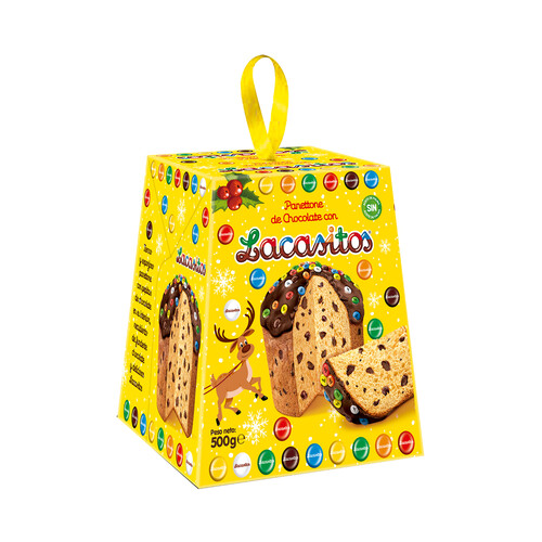 LACASITOS Panettone de chocolate 500 g.