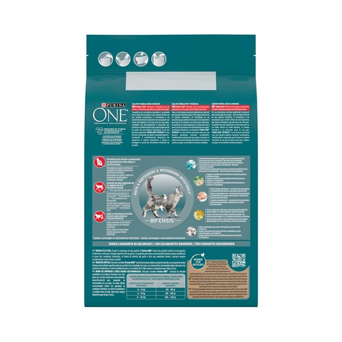 PURINA ONE Alimento para gatos esterilizados rico en pollo PURINA ONE 2,8 kg.