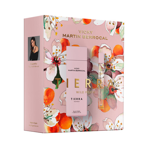 VICKY MARTIN BERROCAL Tierra wild peach Estuche de colonia para mujer.