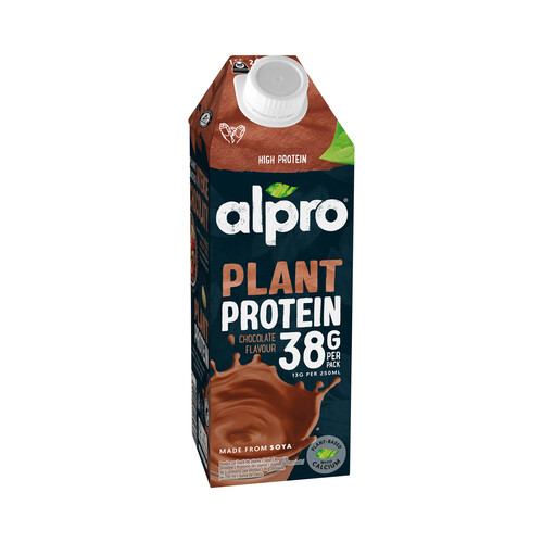 ALPRO Plant protein Bebida de soja vegetal con sabor a chocolate y alto contenido en proteinas 750 ml.