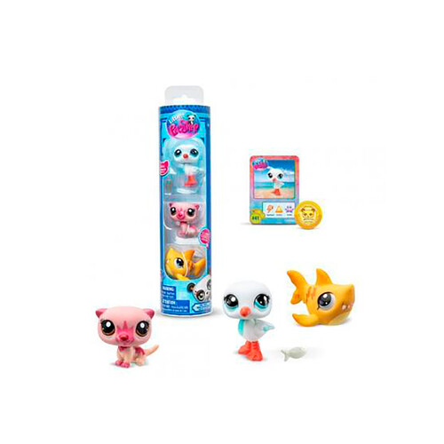 Pack de 3 mascotas de modelos surtidos, LITTLEST PET SHOP