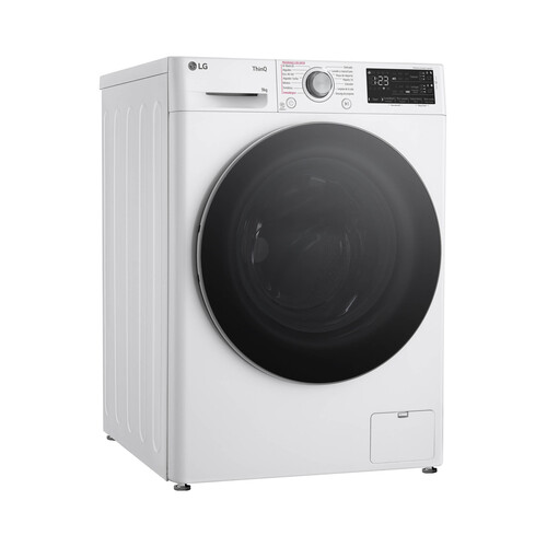 Lavadora LG F4WR5509A1W 9KG, clasificación energética: A, 1400RPM, H: 85cm, A: 60cm, F: 56,5cm.