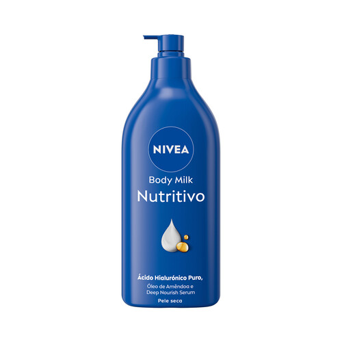 NIVEA Loción corporal (body milk) nutritivo, para pieles secas 625 ml.