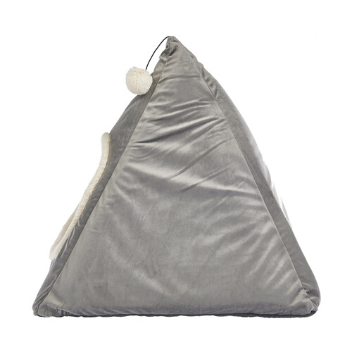 PRODUCTO ALCAMPO Teepee de terciopelo de 50 x 50 x 50 cm. para gatos.