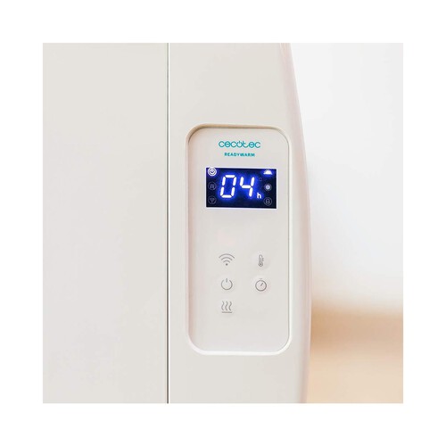 Emisor térmico CECOTEC ReadyWarm 1800 Thermal Connected, Wi-Fi, 1200W, 8 elementos, pantalla Led.