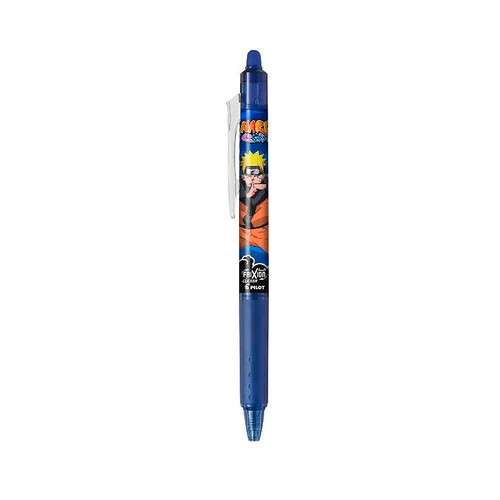 Bolígrafo de tinta borrable Frixion Ball Clicker Naruto X1 azul, punta fina de 0,5 mm.