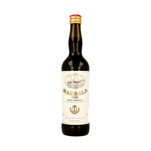 MARSALA  Vino tinto semiseco de Italia MARSALA botella de 75 cl.