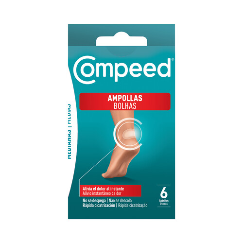 COMPEED Apósito antiampollas de tamaño mediano COMPEED 6 uds.