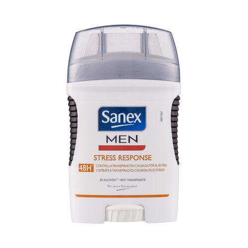 SANEX Desodorante stick para hombre con protección antitranspirante hasta 48 horas SANEX Men stress response 50 ml.