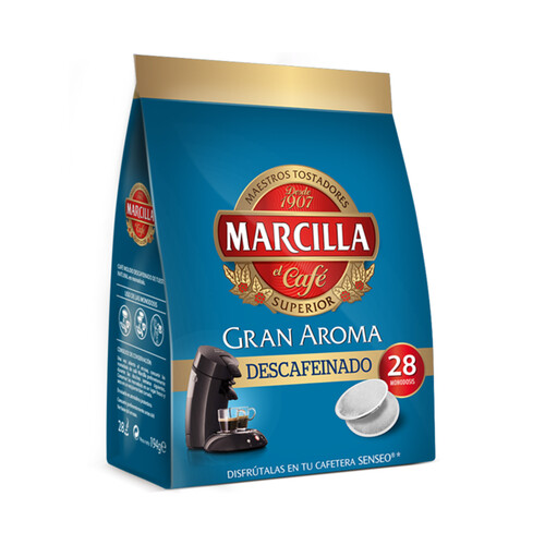 MARCILLA Café en cápsulas descafeinado Gran Aroma 28 uds.