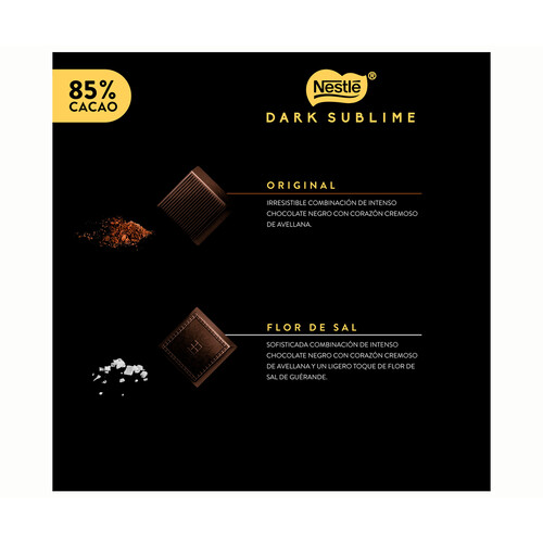 NESTLÉ Bombones dark 85 % 144 gr.