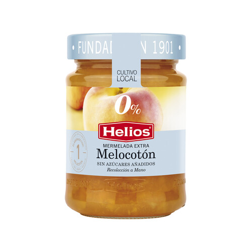 HELIOS Mermelada de melocotón sin azúcar y sin gluten HELIOS 280 gr,