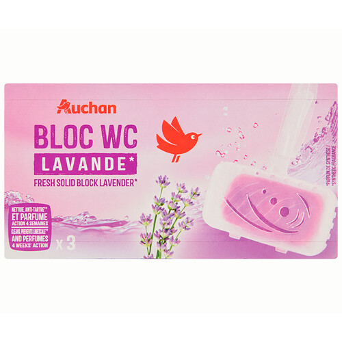 PRODUCTO ALCAMPO Pastillas WC fresco, sólidas, fragancia lavanda PRODUCTO ALCAMPO 3 uds. 